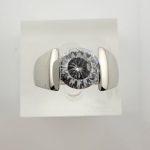 Shimmering and Beautiful 2.00 Carat DiamondLite Solitaire Ring  - Sterling - Picture 12 of 16